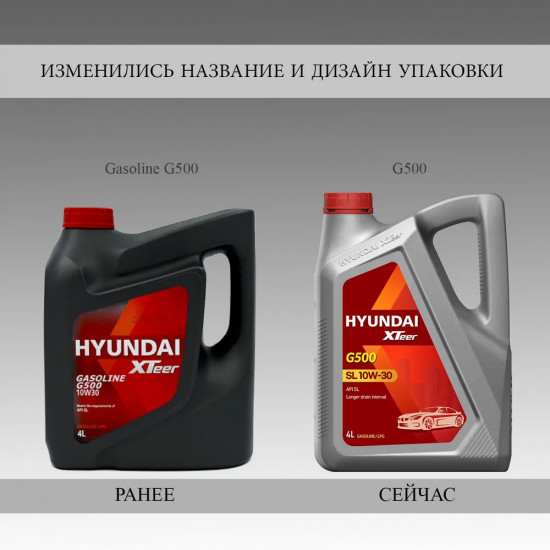 Моторное масло Hyundai XTeer Gasoline G500 10W30