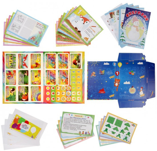 Лэпбук. Математика: количество и счет. Для детей 3-4 лет: творческие задания, разрезной материал, наклейки, загадки в папке
