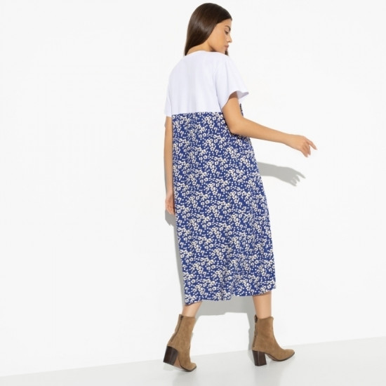 Платье женское «Креативный позитив blue»