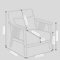 Дизайнерское кресло «Wooden slats» - Фото 1