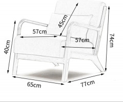 Кресло классическое «Scandi» - Фото 3