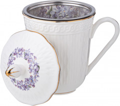 Кружка заварочная с ситом и крышкой «Lilac» - Фото 1