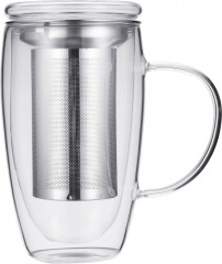 Кружка для горячих напитков с ситом для заваривания - Фото 1