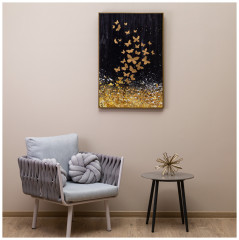 Картина в раме «Золотые бабочки» - Фото 2