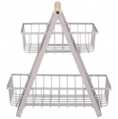 Корзина для фруктов с деревянной ручкой - Фото 3