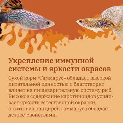 Корм сухой для рыб «Гаммарус измельченный»