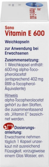 БАД «Sano Vitamin E 600»