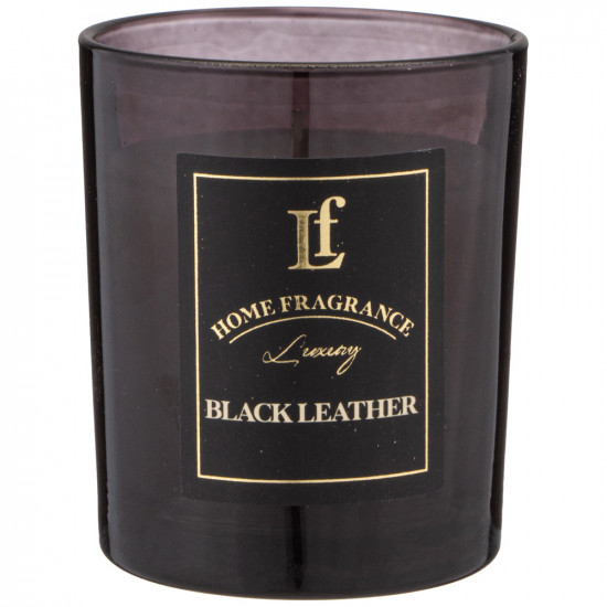 Свеча ароматизированная в стакане «Black leather»