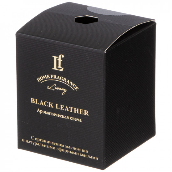 Свеча ароматизированная в стакане «Black leather»