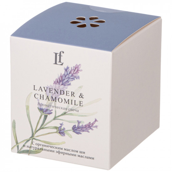 Свеча ароматизированная в стакане «Lavender & Chamomile»
