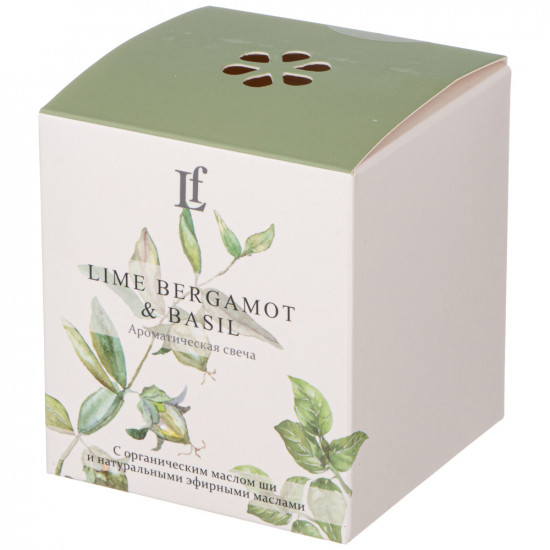 Свеча ароматизированная в стакане «Lime Bergamot & Basil»