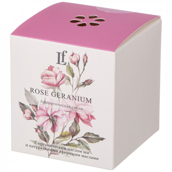 Свеча ароматизированная в стакане «Rose Geranium»