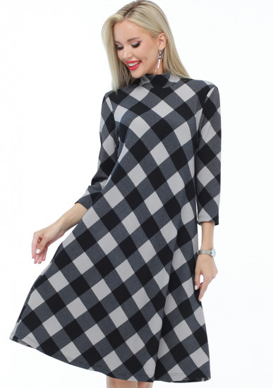 Платье женское «Особенно актуально, клетка»