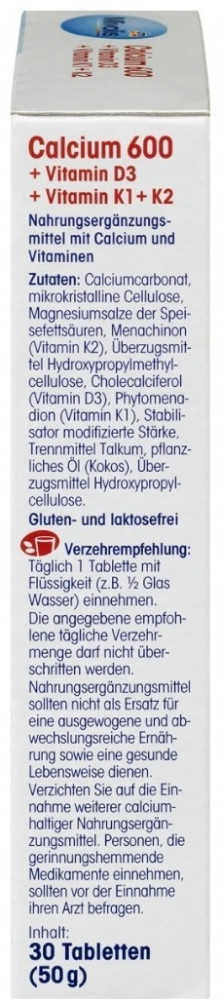 БАД «Сalcium 600 + vitamin d3 + k1 + k2» | Mivolis | Фото 3