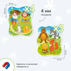 Набор пазлов магнитных «Колобок» - Фото 4