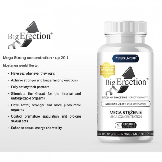 Капсулы для потенции и эрекции «BigErection»