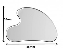 Скребок гуаша для лица металлический - Фото 2