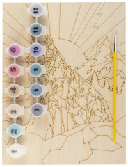 Набор для росписи по дереву «Волк на холме» - Фото 1