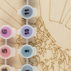 Набор для росписи по дереву «Волк на холме» - Фото 2