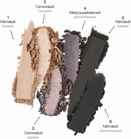 Палетка теней для век «Creates Graphics Top Professional Eyeshadow E-69», оттенок 03 Сатиновый Коричневый