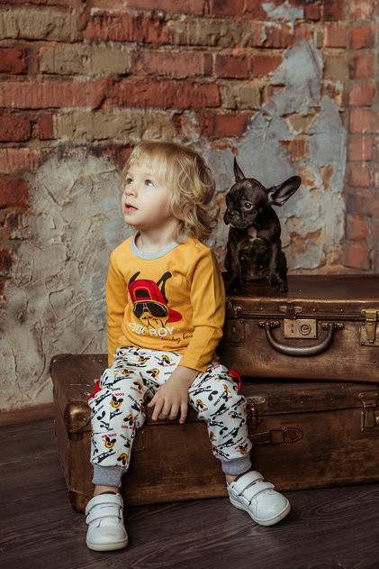 Лонгслив для мальчиков | Крутой парень | Lucky Child | Фото 1