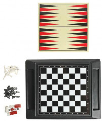 Набор настольных игр 3 в 1 «Шахматы, шашки, нарды» - Фото 1