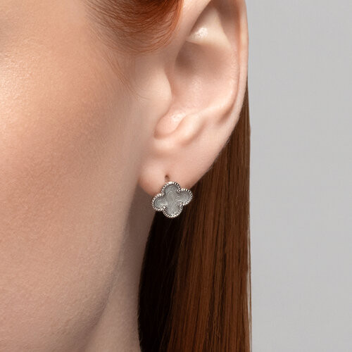 Серьги из серебра с эмалью