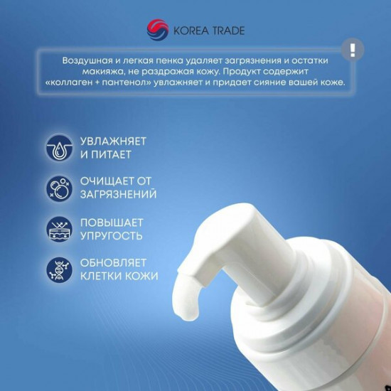 Пенка для умывания с коллагеном «Collagen Bubble Cleanser»