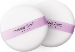 Спонж для макияжа круглый велюровый (2 шт.) - Фото 1