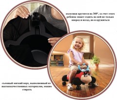 Каталка мягкая Божья коровка - Фото 2