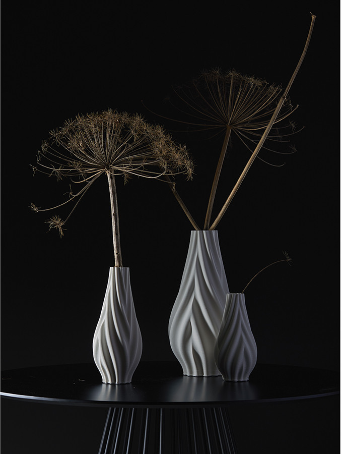Ваза для сухоцветов «Wave» | Printed Art | DesignBoom | Фото 1