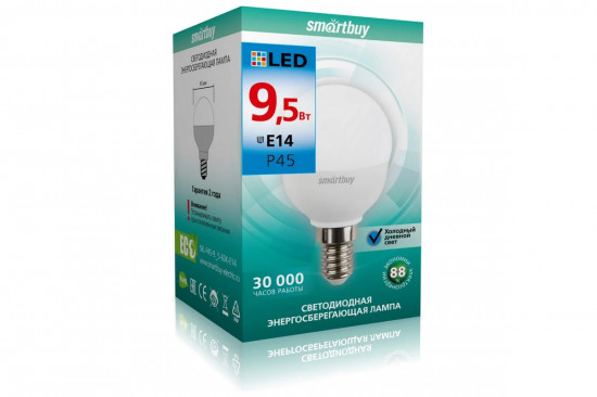 Светодиодная LED-лампа P45-9,5W/6000/E14