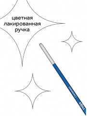 Кисть синтетика, круглая №0 - Фото 3