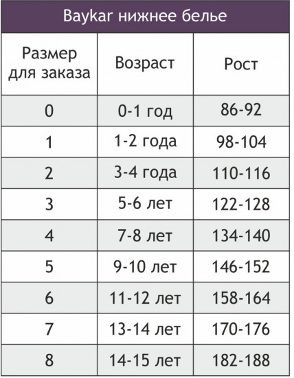 Кальсоны для мальчиков