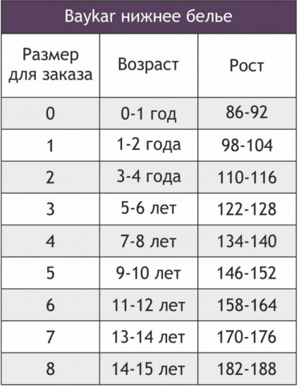 Кальсоны для мальчиков