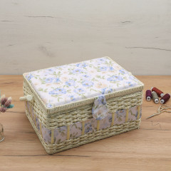 Шкатулка для рукоделия «Голубые розы» - Фото 2