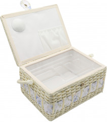 Шкатулка для рукоделия «Голубые розы» - Фото 4