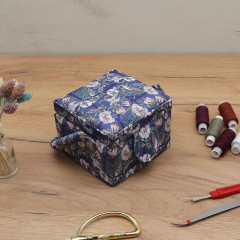 Шкатулка для рукоделия «Бело-синие цветы» - Фото 2