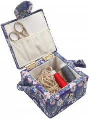 Шкатулка для рукоделия «Бело-синие цветы» - Фото 3