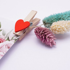 Набор прищепок декоративных «Сердечко» - Фото 1