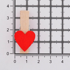 Набор прищепок декоративных «Сердечко» - Фото 3