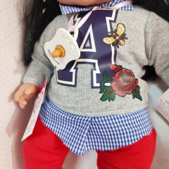 Кукла «Брюнетка в красной шапочке» - Фото 1