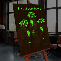 Картина по номерам со светящейся краской «Черный холст. Просеко тайм» - Фото 1