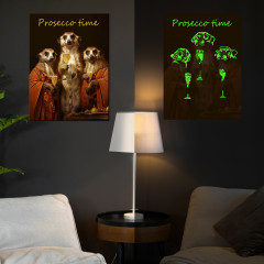 Картина по номерам со светящейся краской «Черный холст. Просеко тайм» - Фото 2