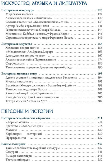 Эзотерика в истории, культуре и искусстве