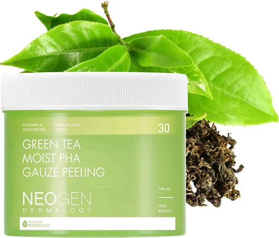 Пилинг-пэды с зеленым чаем «Green Tea Moist PHA Gauze Peeling»