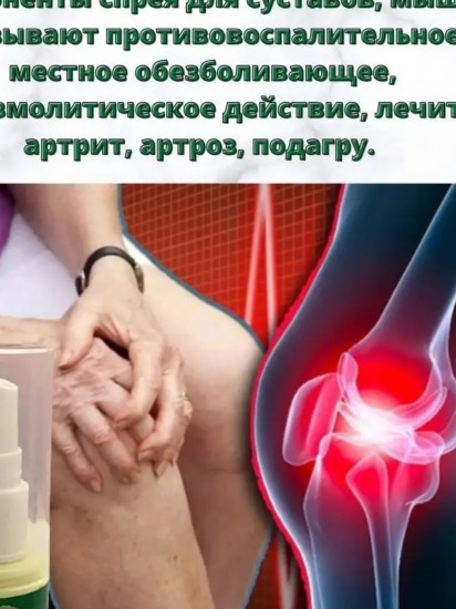 Обезболивающий разогревающий спрей для суставов Guan Ning Pen Ji