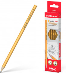 Чернографитный шестигранный карандаш «Amber 100 HB» - Фото 1