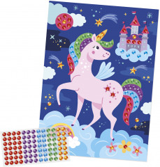 Рисунок из страз «Единорог» - Фото 2