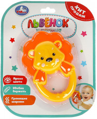 Игрушка-погремушка развивающая «Львёнок» - Фото 3